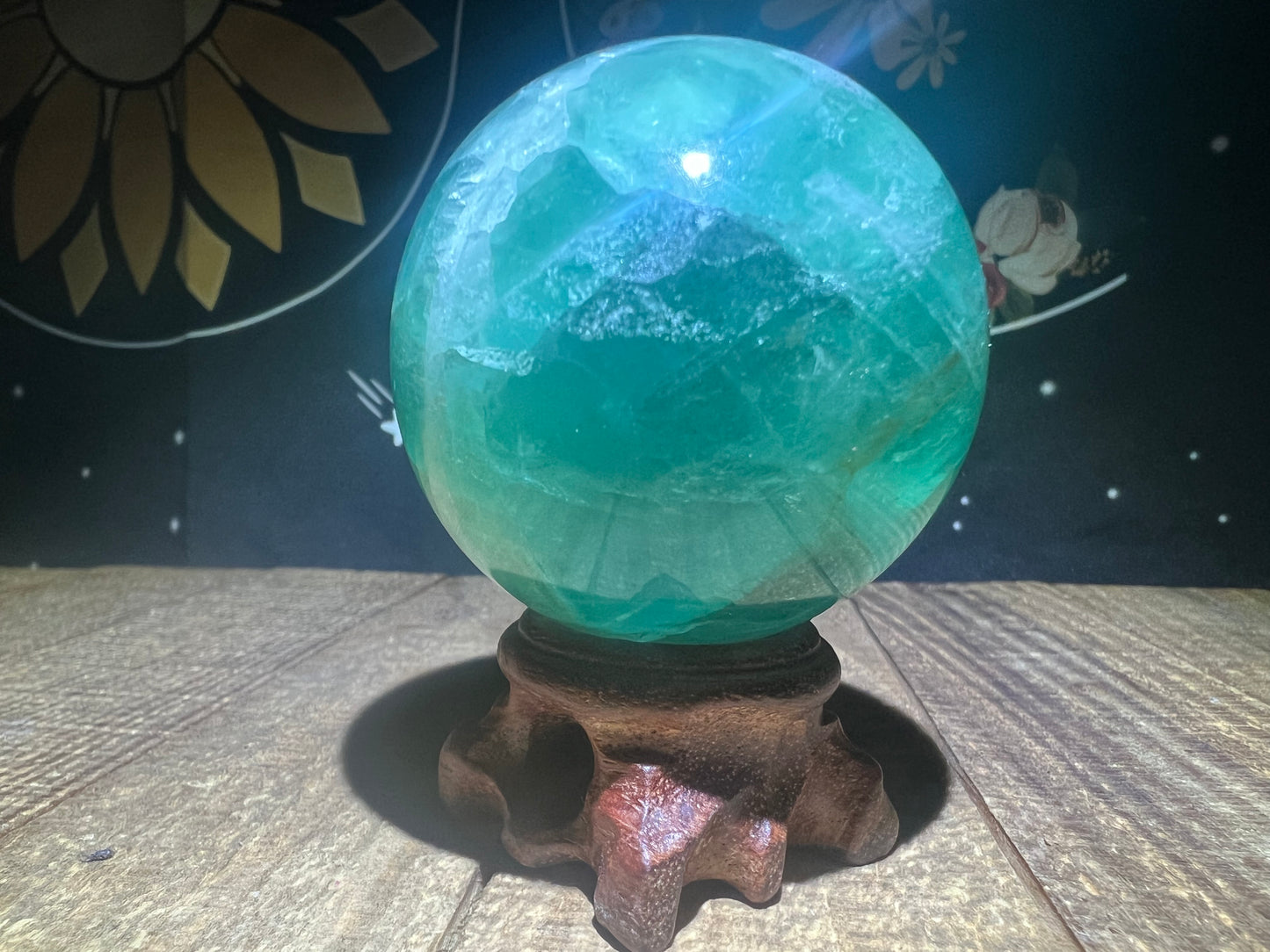 Fluorite Sphere (Green/Blue 54.4mm)