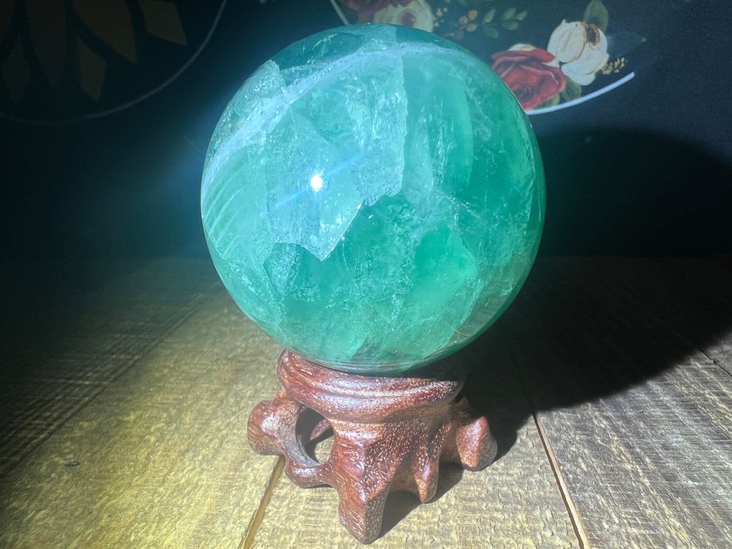 Fluorite Sphere (Green/Blue 54.4mm)