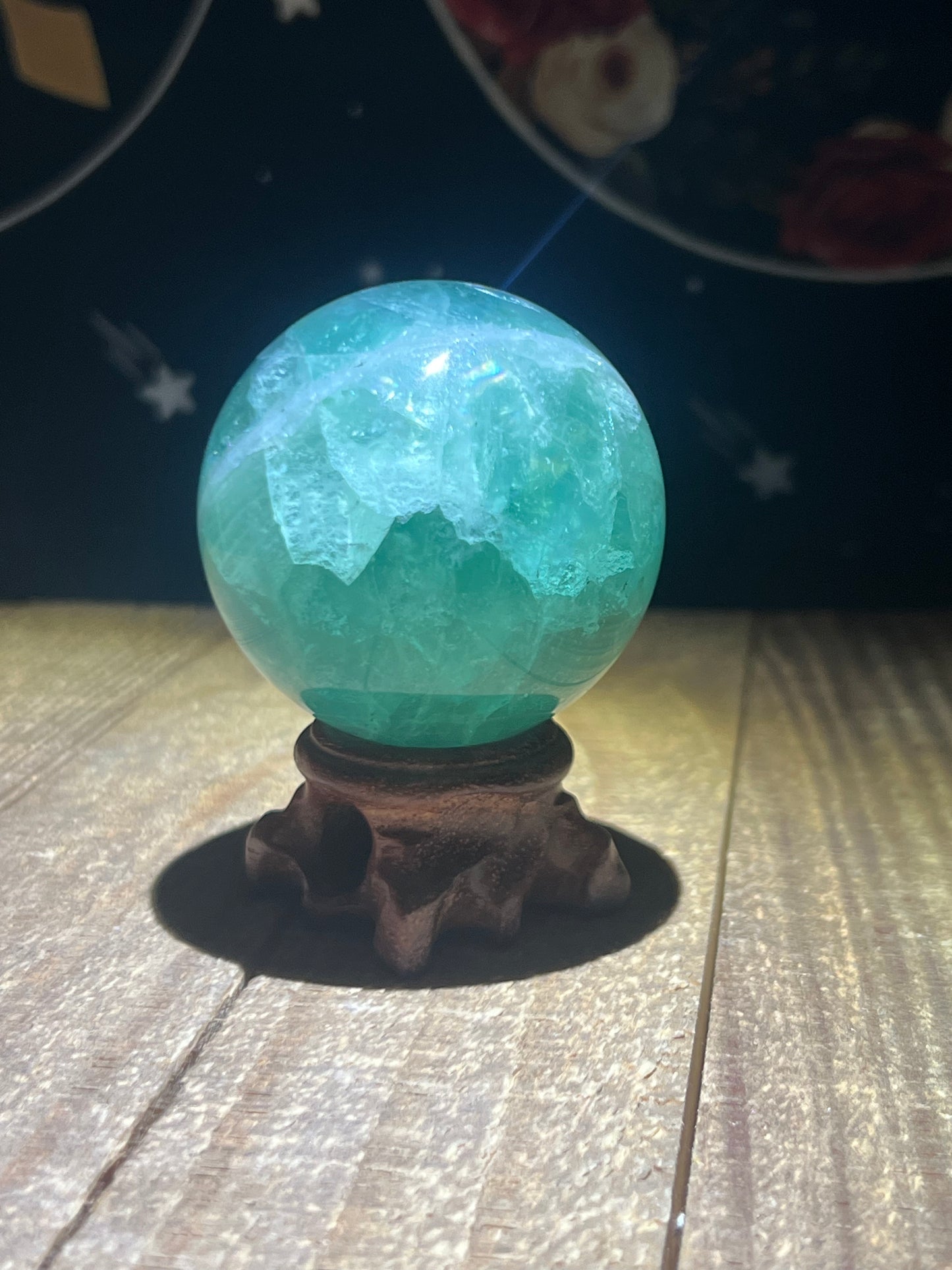 Fluorite Sphere (Green/Blue 54.4mm)