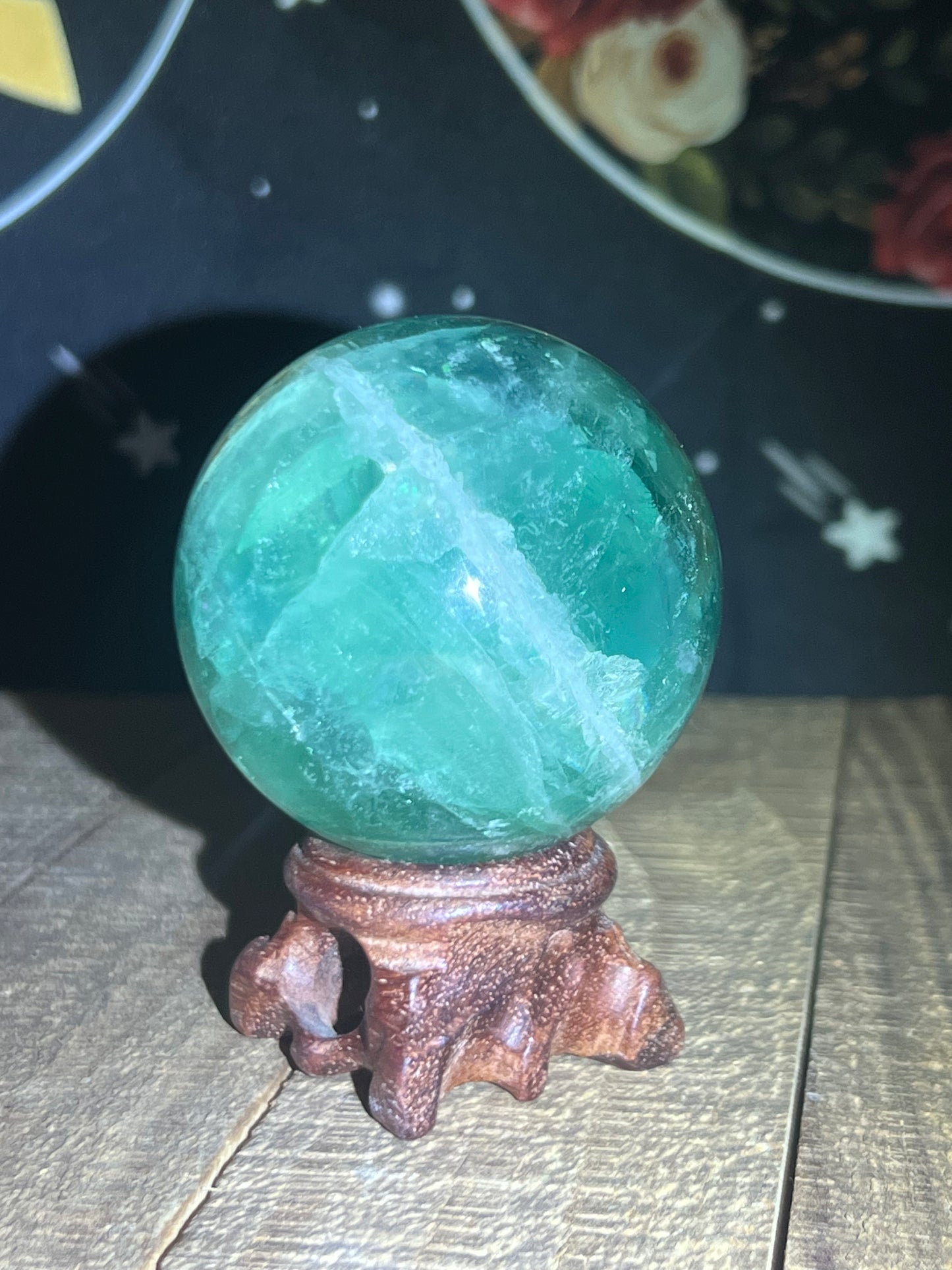 Fluorite Sphere (Green/Blue 54.4mm)