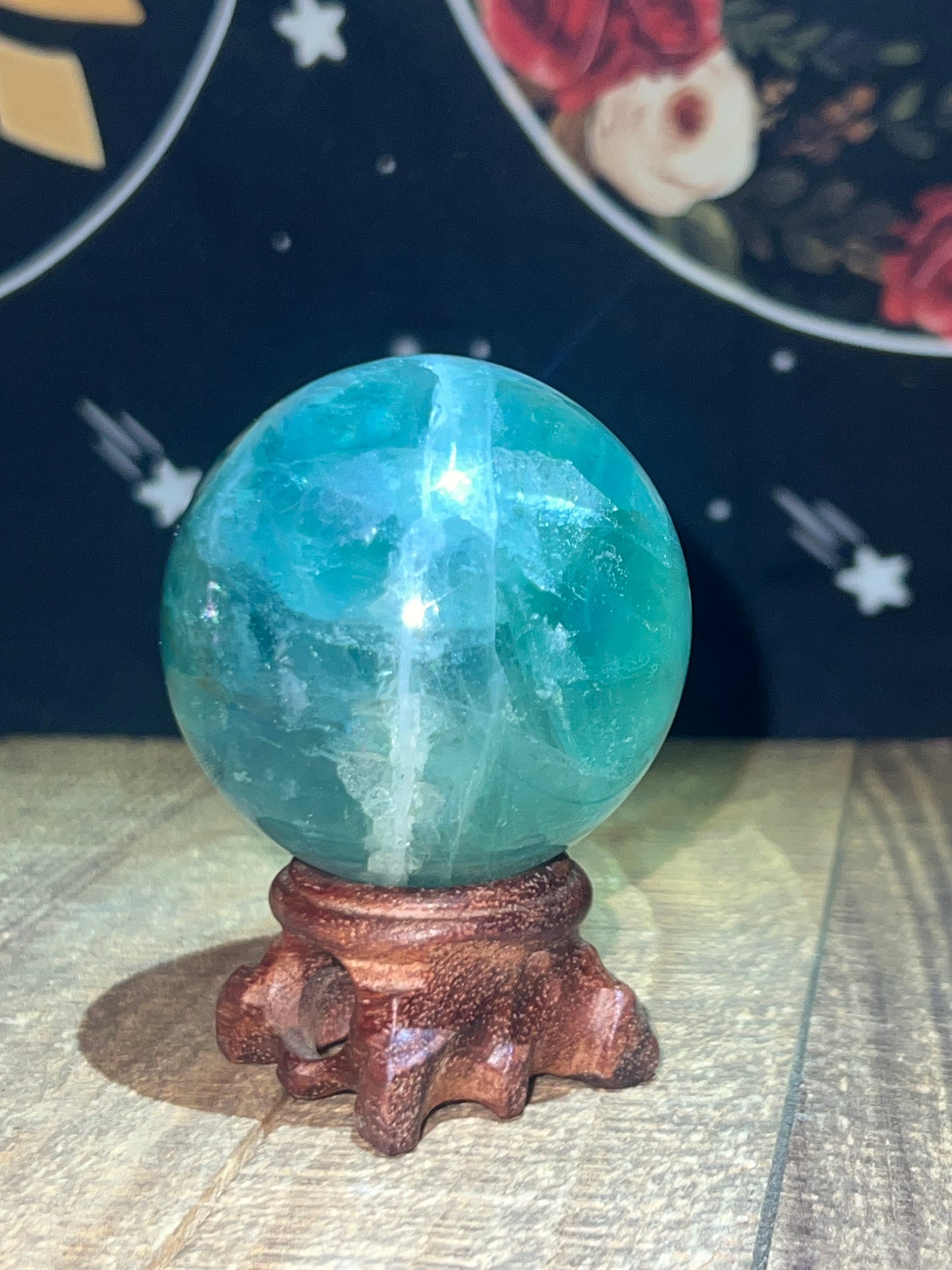 Fluorite Sphere (Green/Blue 54.4mm)