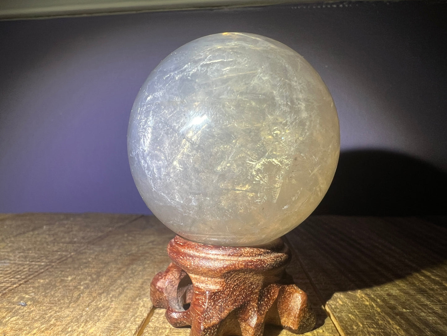 Blue Rose Quartz Sphere (53mm)