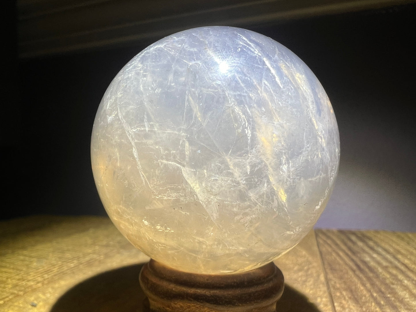 Blue Rose Quartz Sphere (53mm)