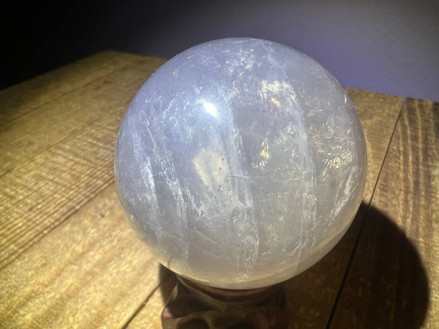 Blue Rose Quartz Sphere (53mm)