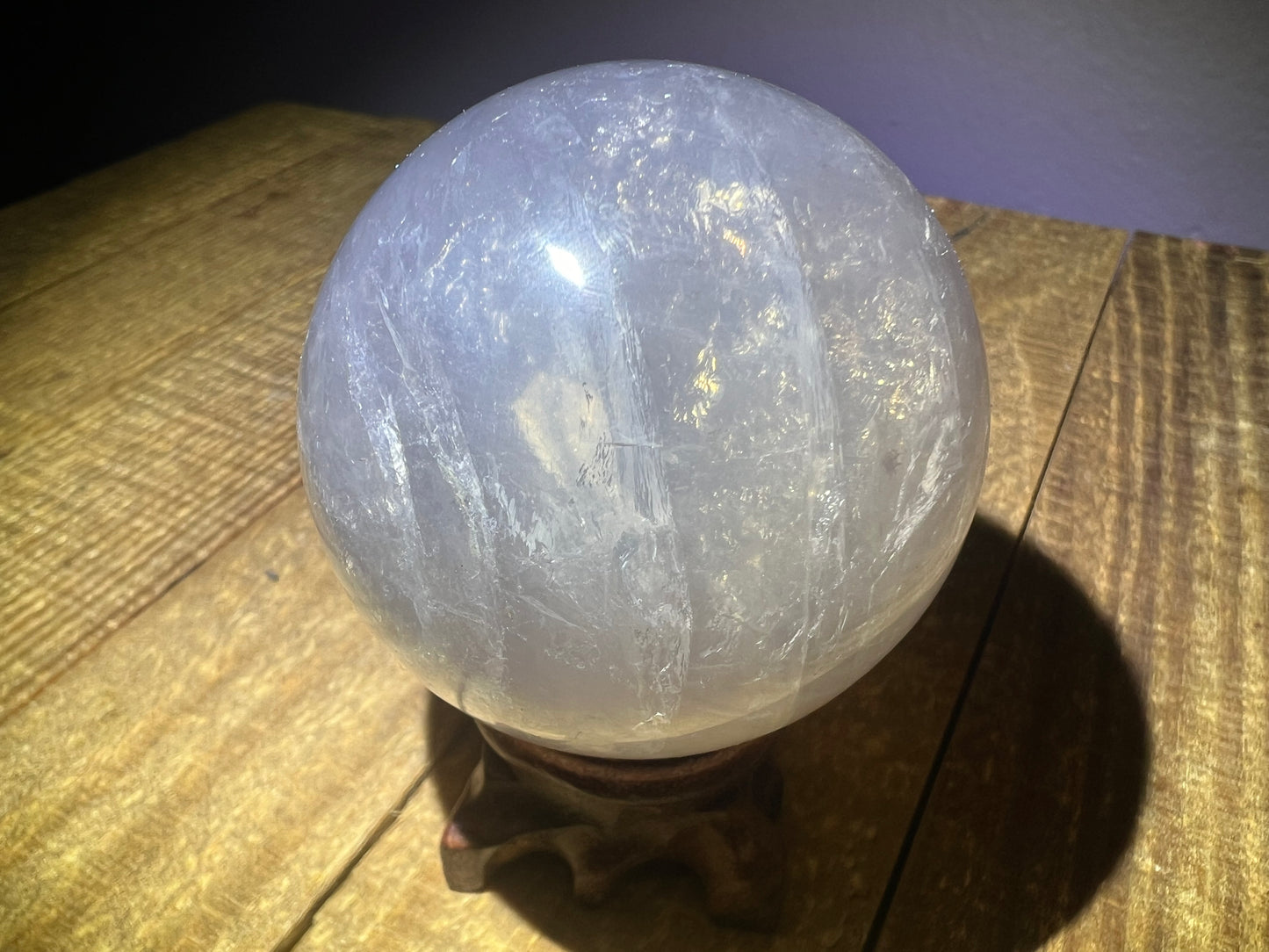 Blue Rose Quartz Sphere (53mm)