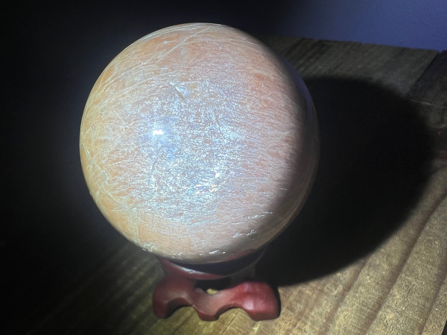 Peach Moonstone Sphere