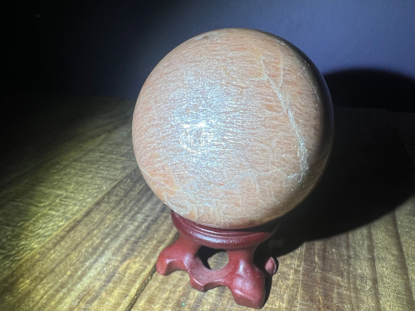 Peach Moonstone Sphere