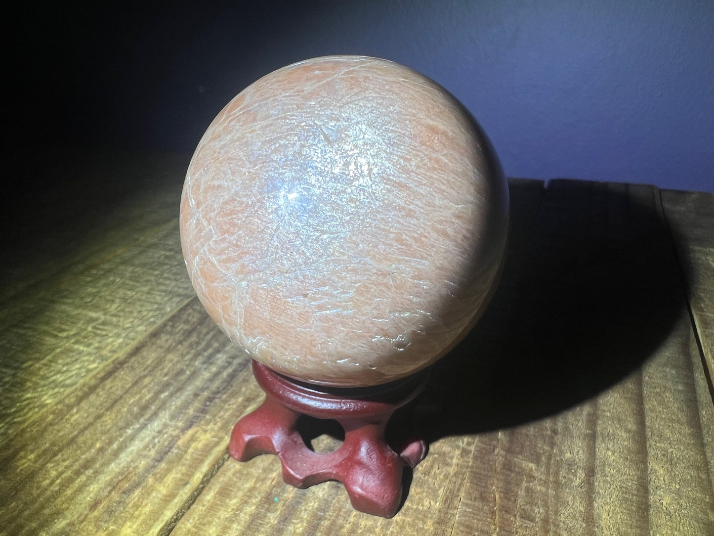 Peach Moonstone Sphere