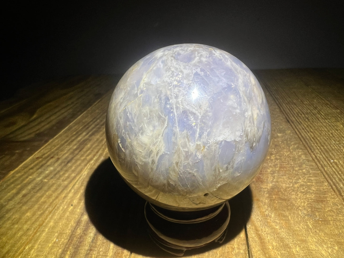 Periwinkle (Blue) Rose Quartz Sphere (63mm)