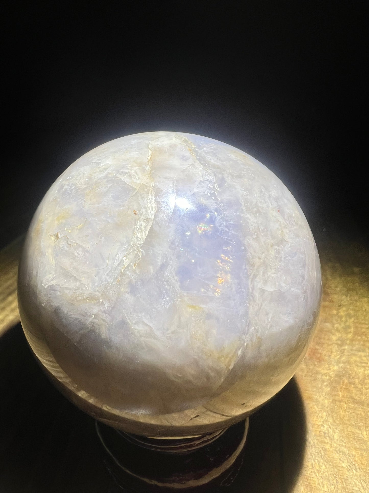 Periwinkle (Blue) Rose Quartz Sphere (63mm)