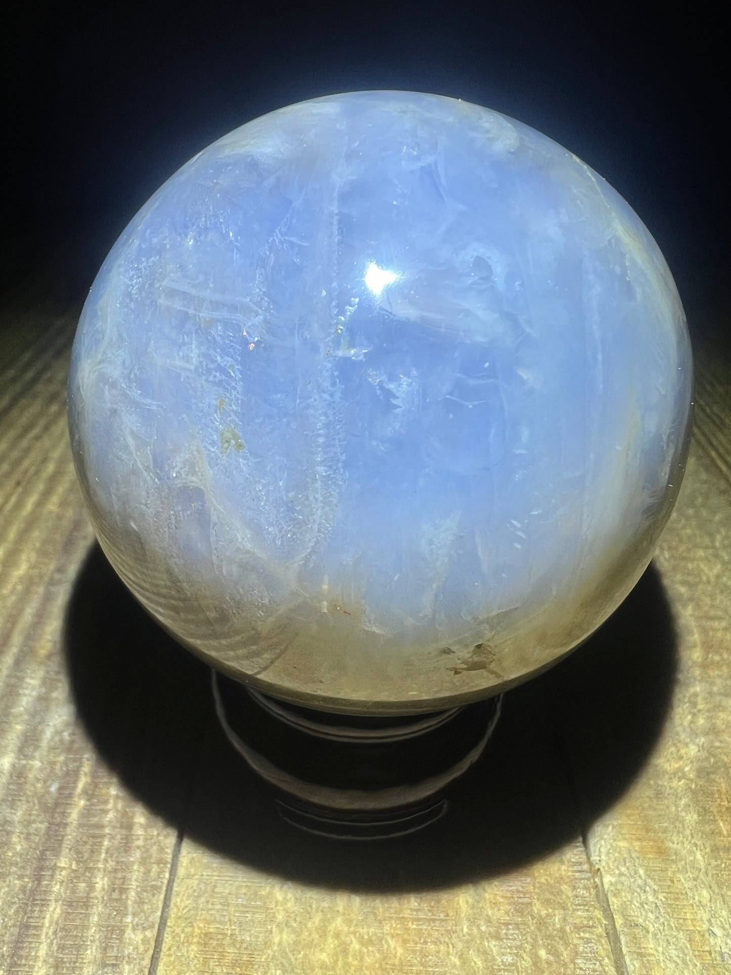 Periwinkle (Blue) Rose Quartz Sphere (63mm)