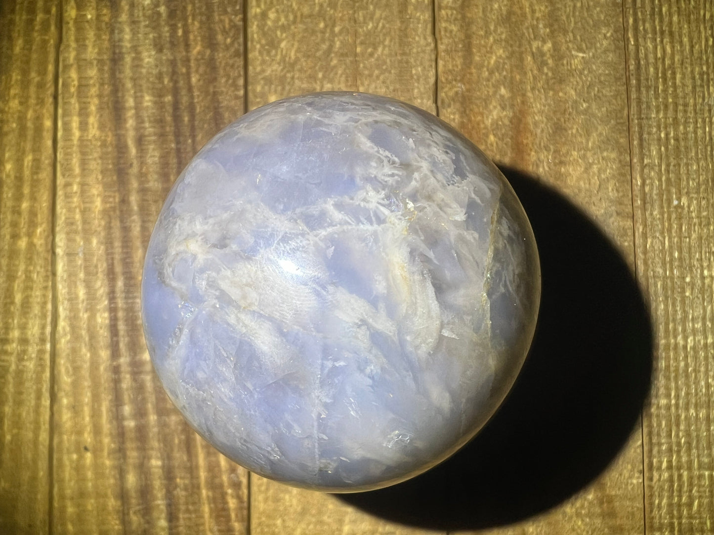 Periwinkle (Blue) Rose Quartz Sphere (63mm)