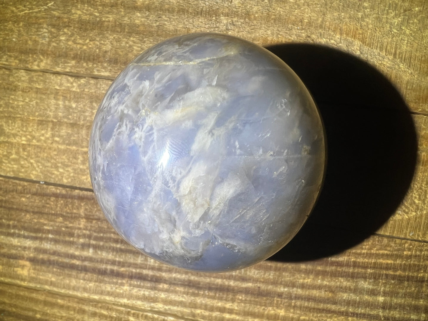 Periwinkle (Blue) Rose Quartz Sphere (63mm)