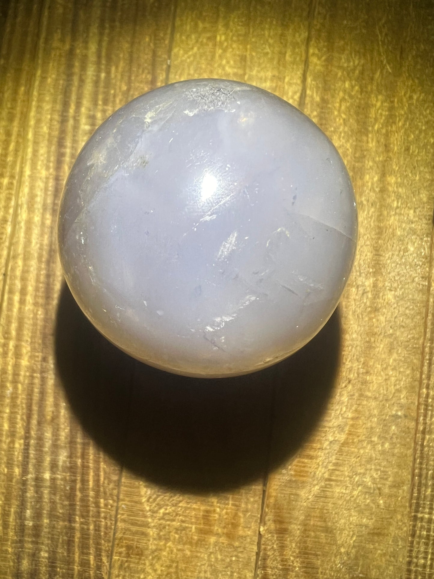 Periwinkle (Blue) Rose Quartz Sphere (59mm)