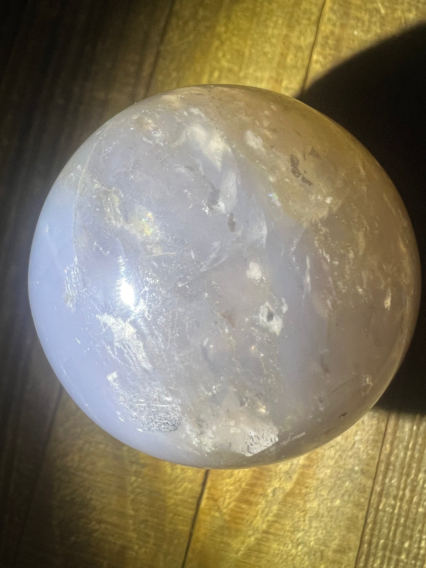 Periwinkle (Blue) Rose Quartz Sphere (59mm)