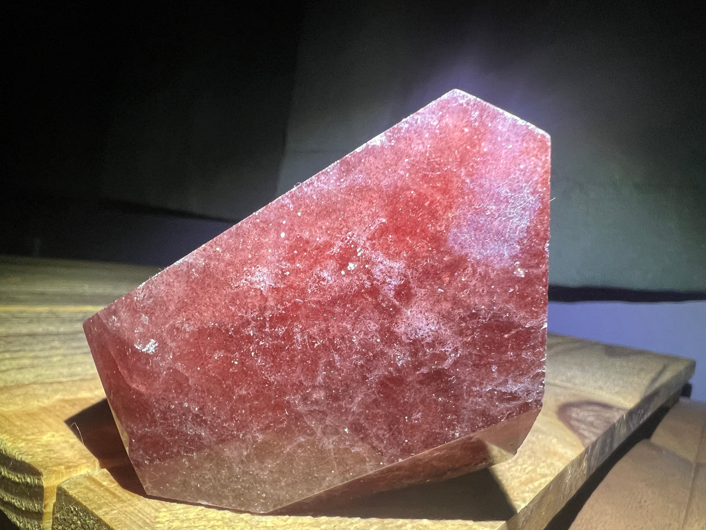 Strawberry Quartz Freeform (2.7x2.6x2in)