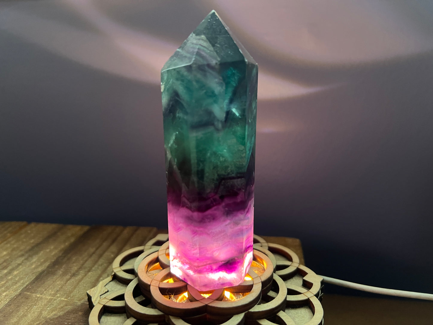 Rainbow Fluorite Tower 4.2in