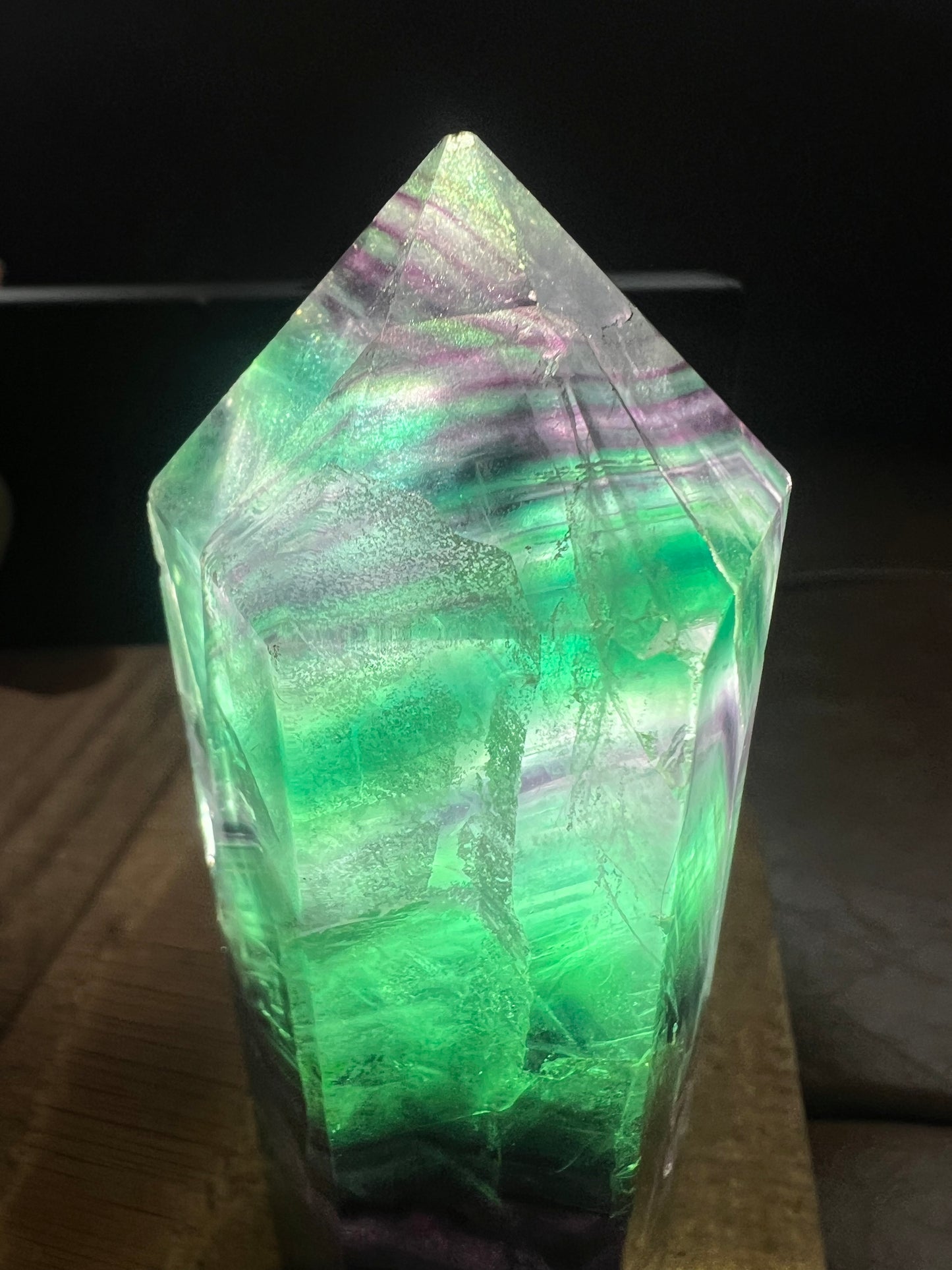 Rainbow Fluorite Tower 4.2in