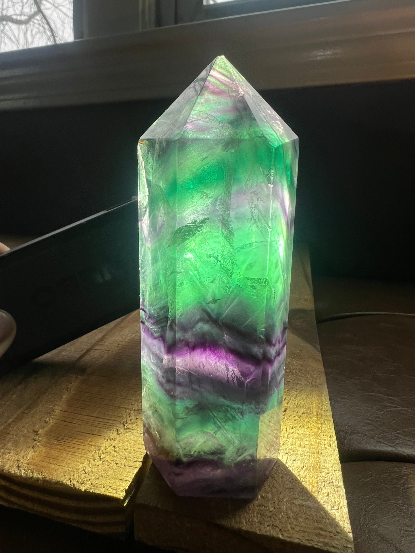 Rainbow Fluorite Tower 4.2in