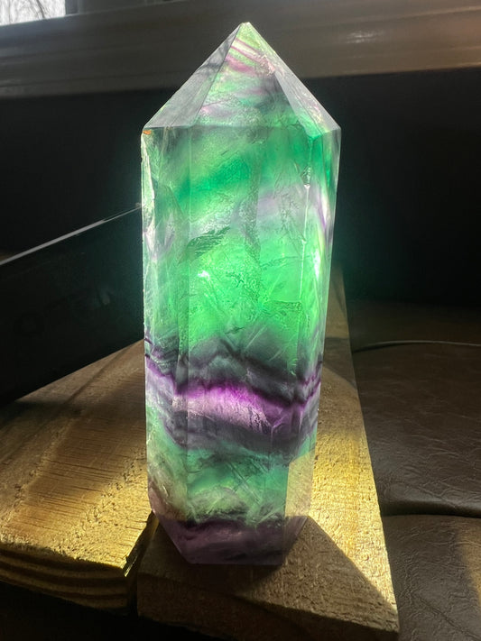 Rainbow Fluorite Tower 4.2in