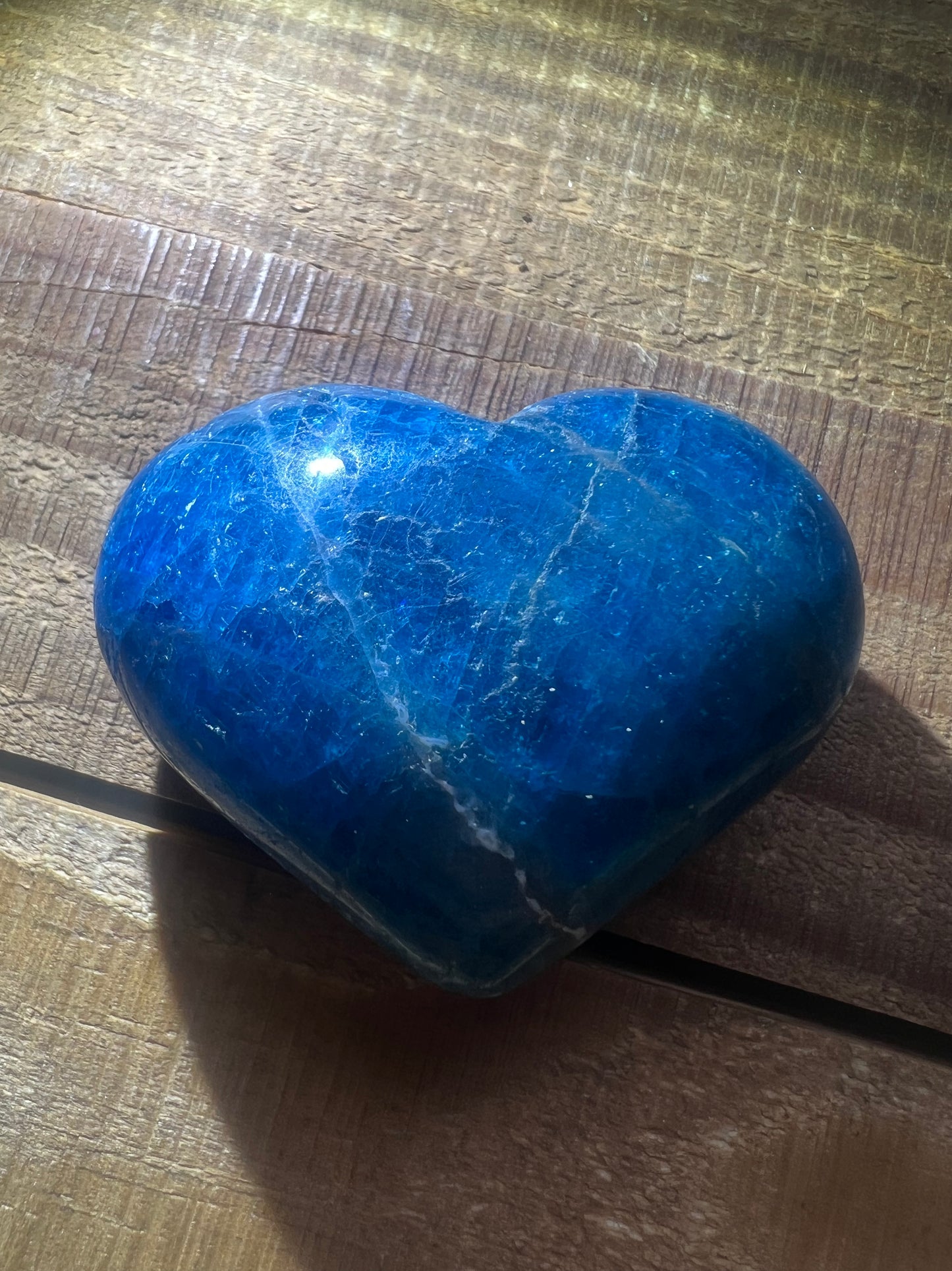 Blue Apatite Heart