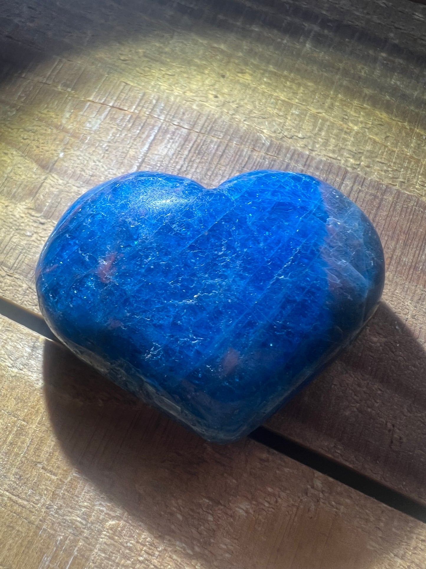 Blue Apatite Heart