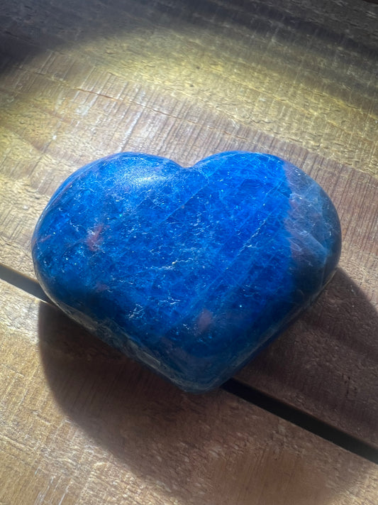 Blue Apatite Heart