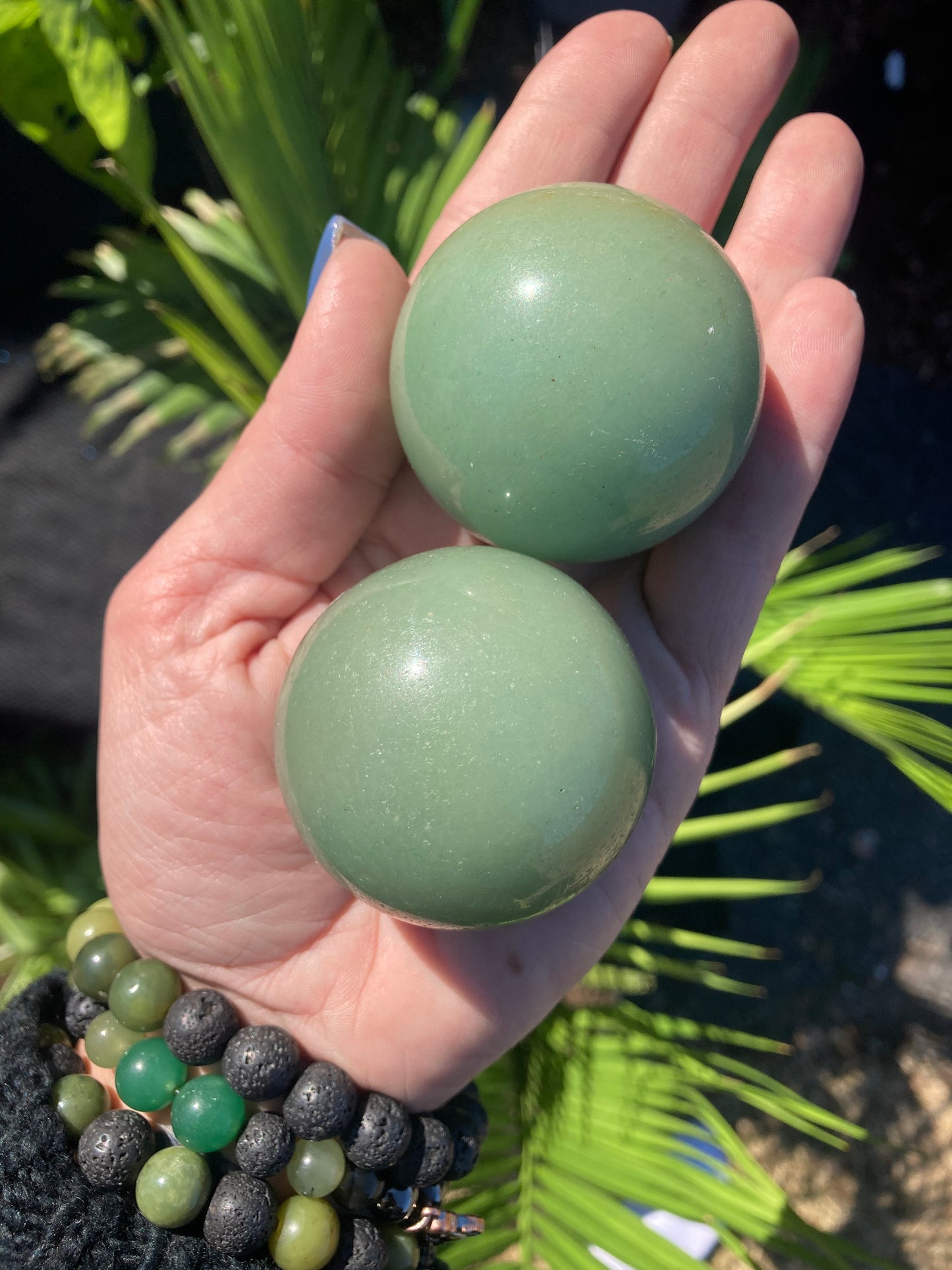 Green Adveturine Spheres