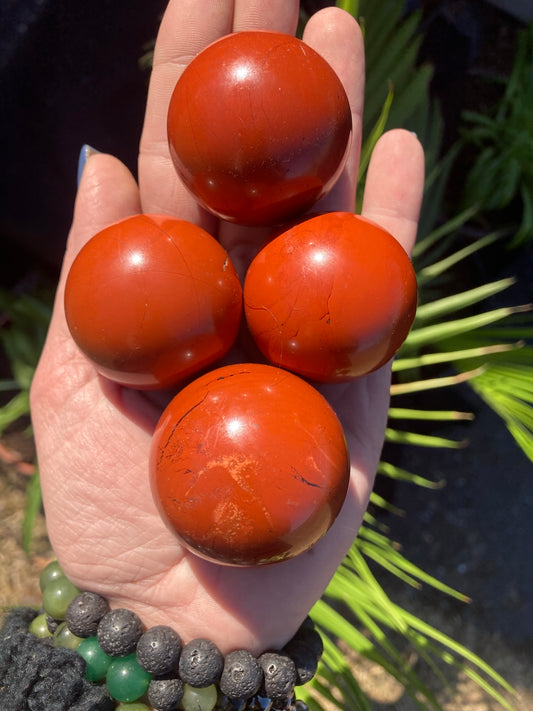 Red Jasper Spheres