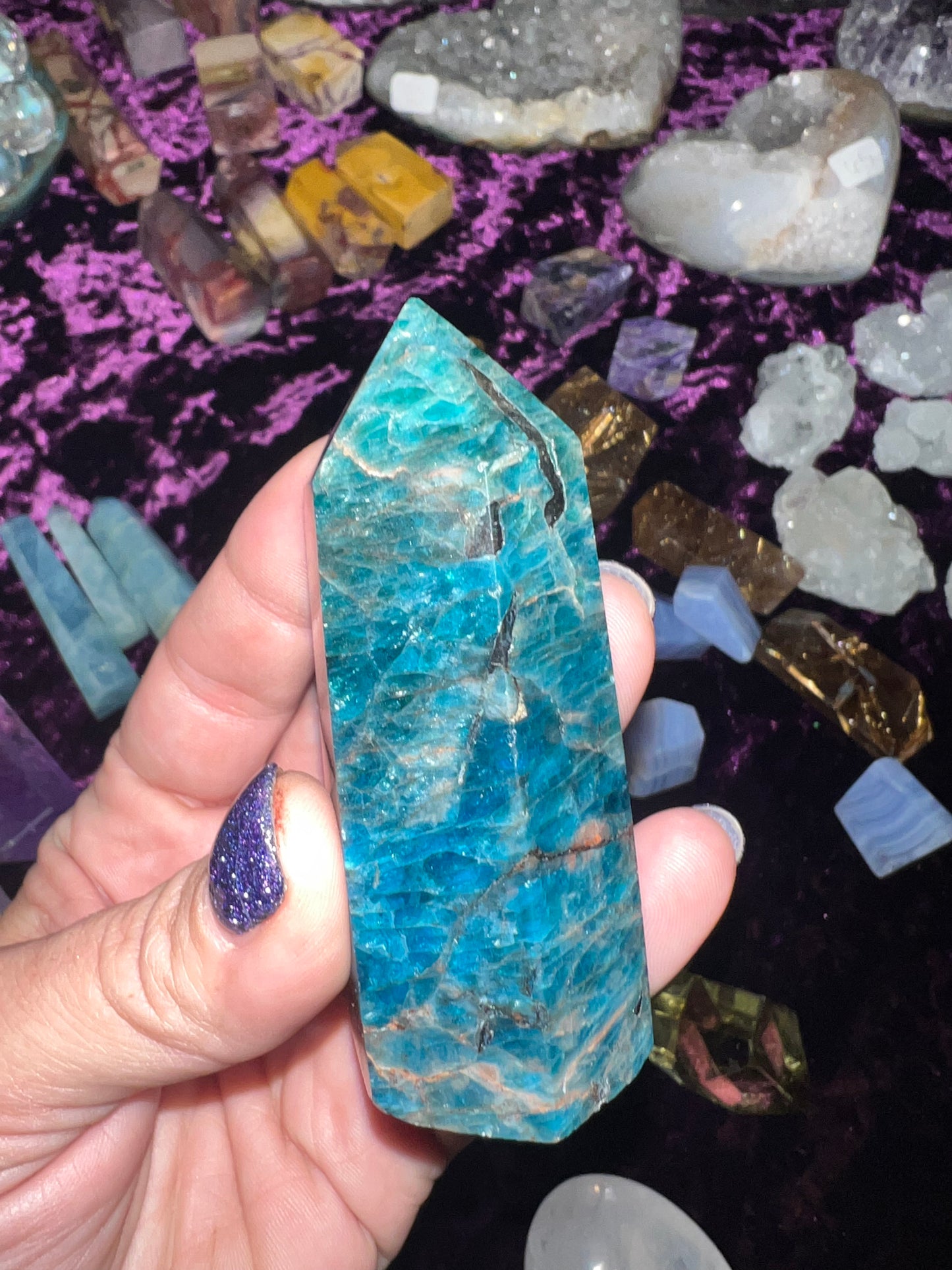 Blue Apatite Tower #1