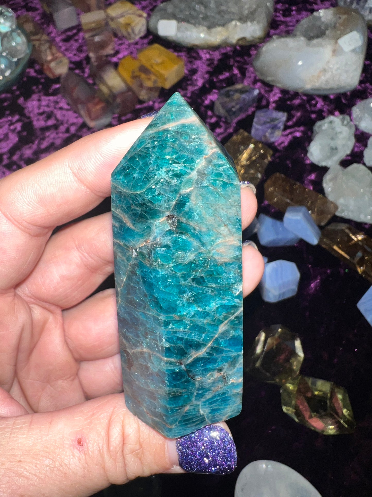 Blue Apatite Tower #1