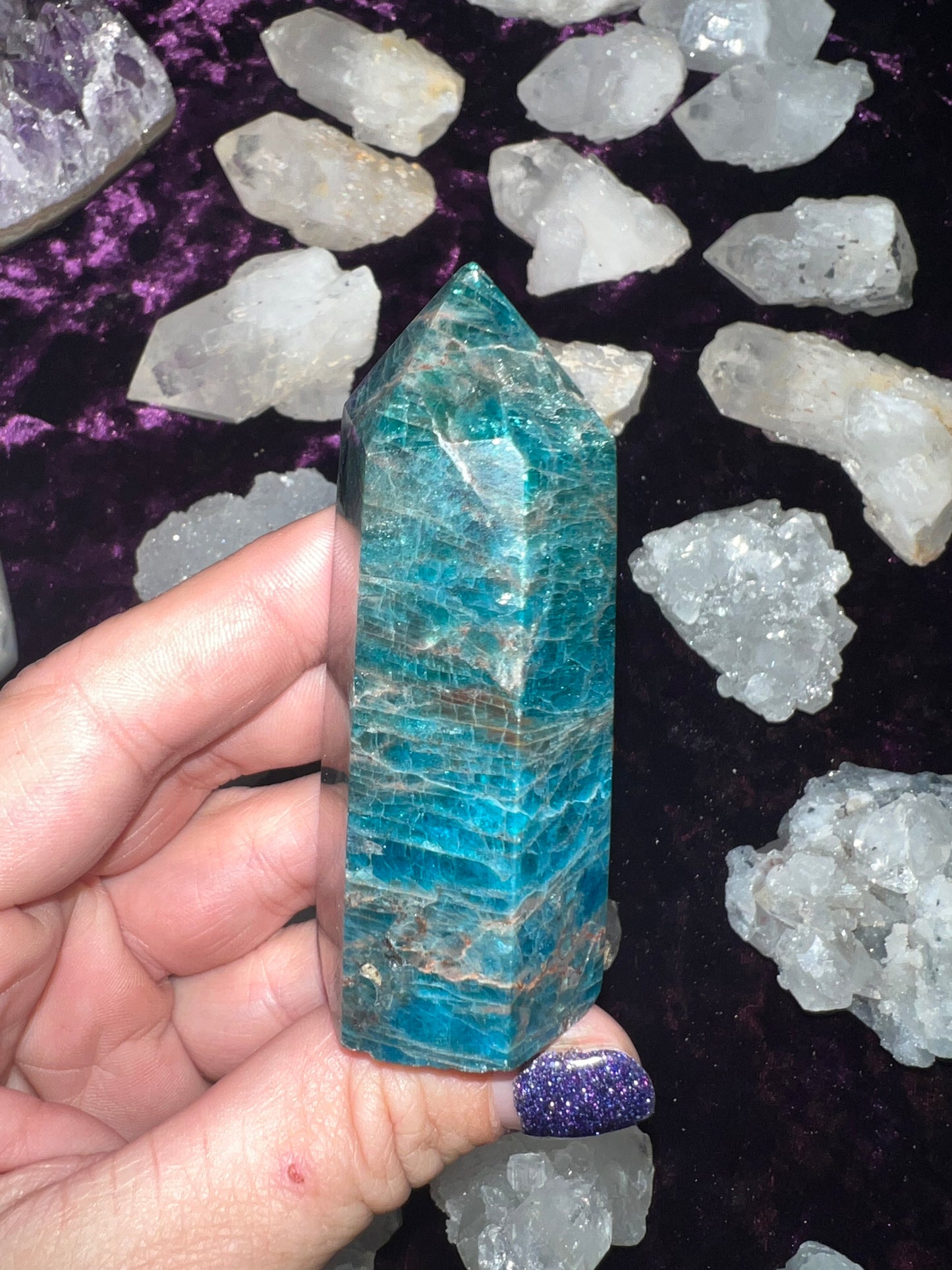 Blue Apatite Tower #1