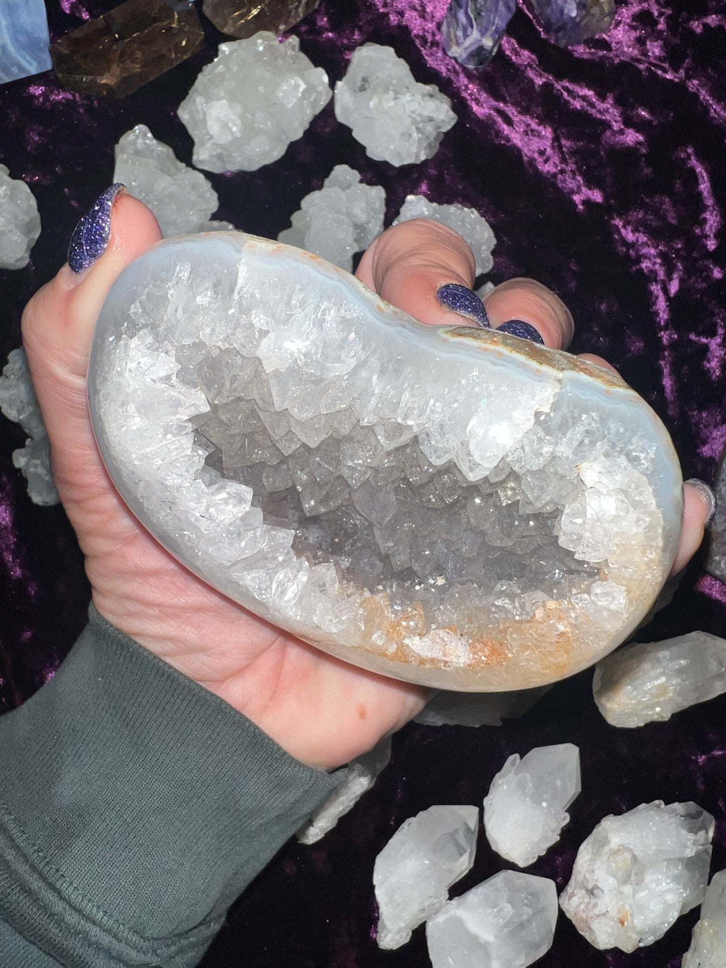 Geode Heart Amethyst Geode Heart #1 – The Crystal District