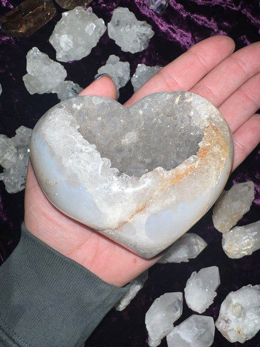 Amethyst Geode Heart #1