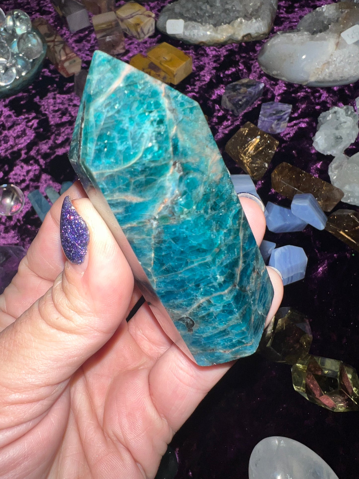 Blue Apatite Tower #1