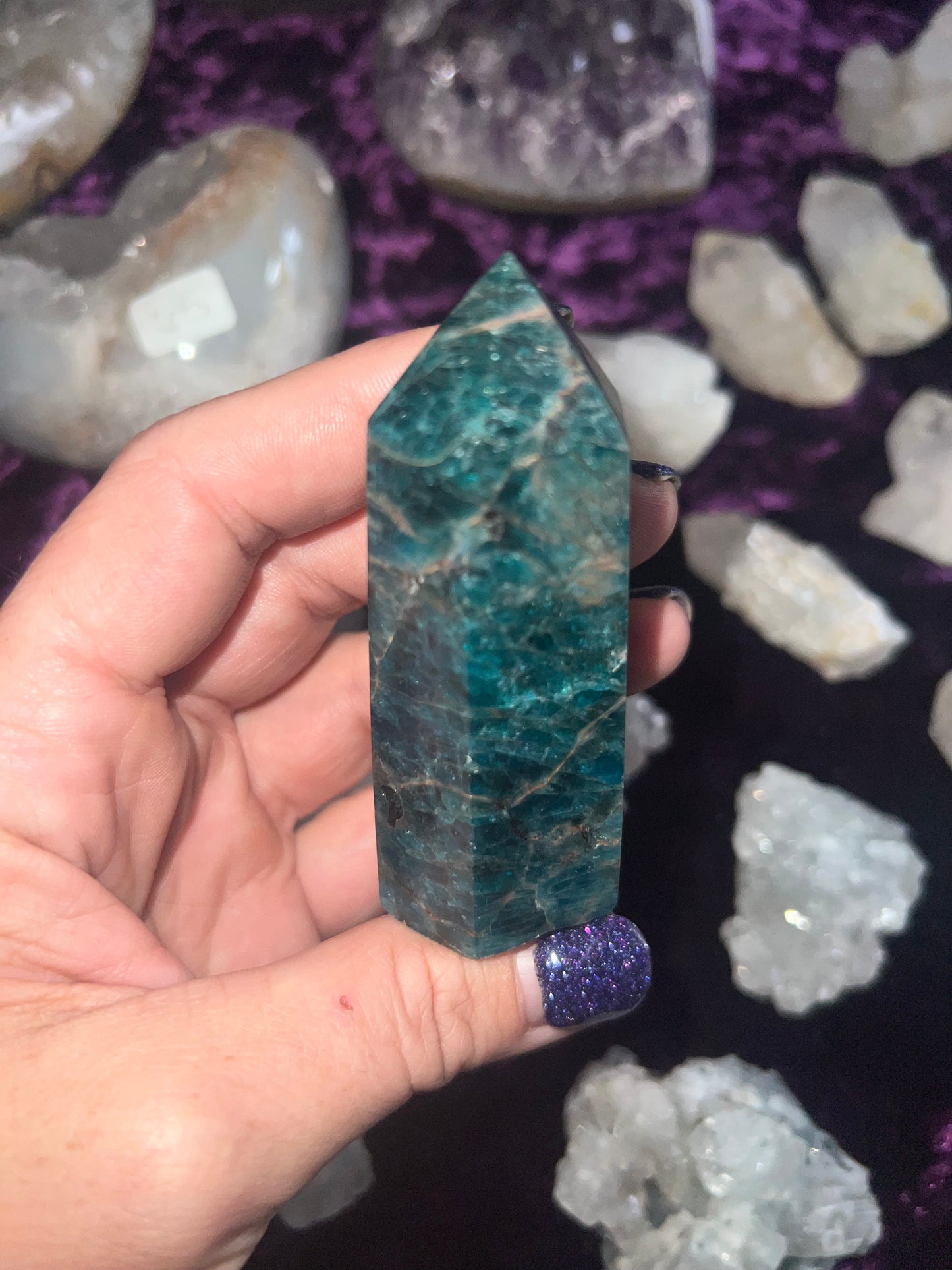 Blue Apatite Tower #1